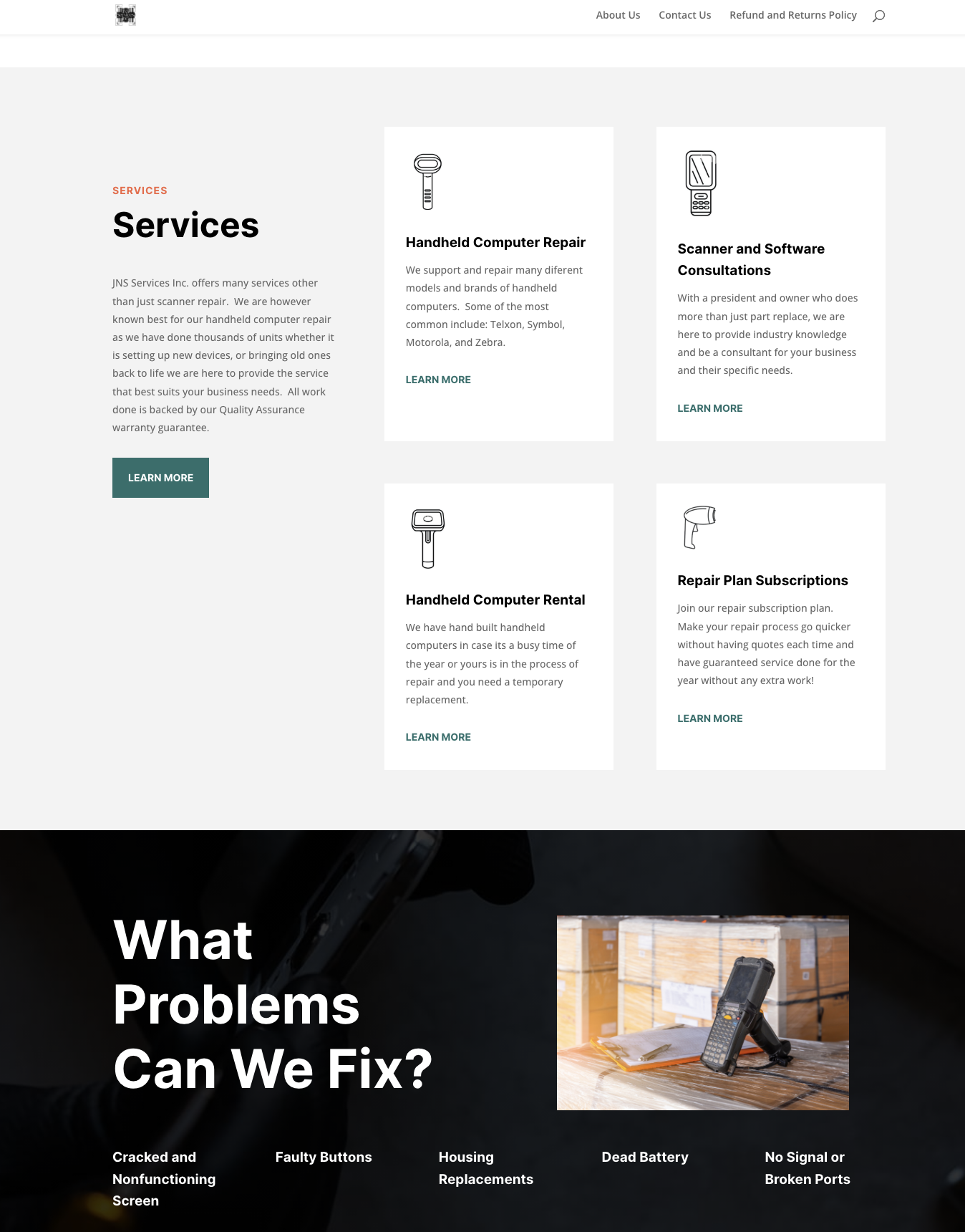 JNS Services Webpage<br />

